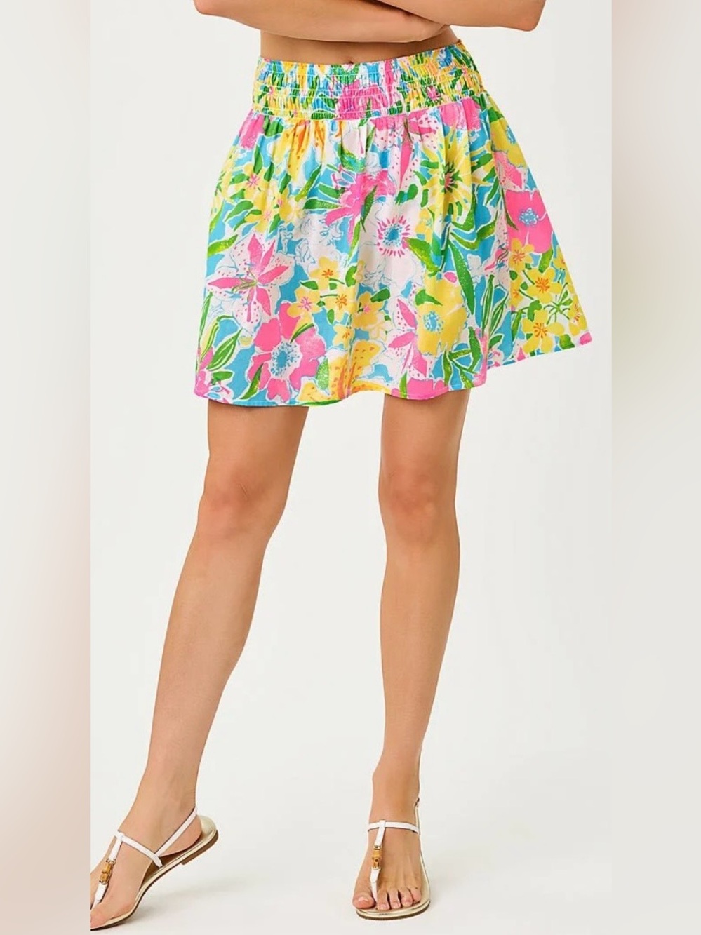 Enzo skirt multi lovely Lilly swim cover up 100% cotton